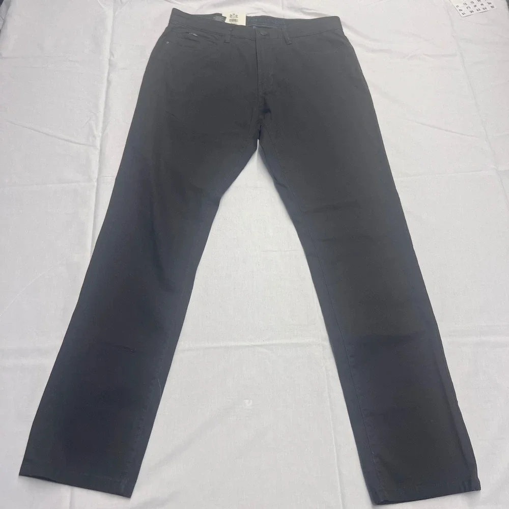 NWT English Laundry Slim Straight Chinos Black‎ Mens Size 32x32 Cotton Spandex